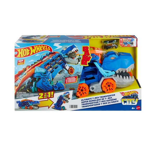 Hot Wheels City Átalakítható Ultimate Autószállító T-Rex