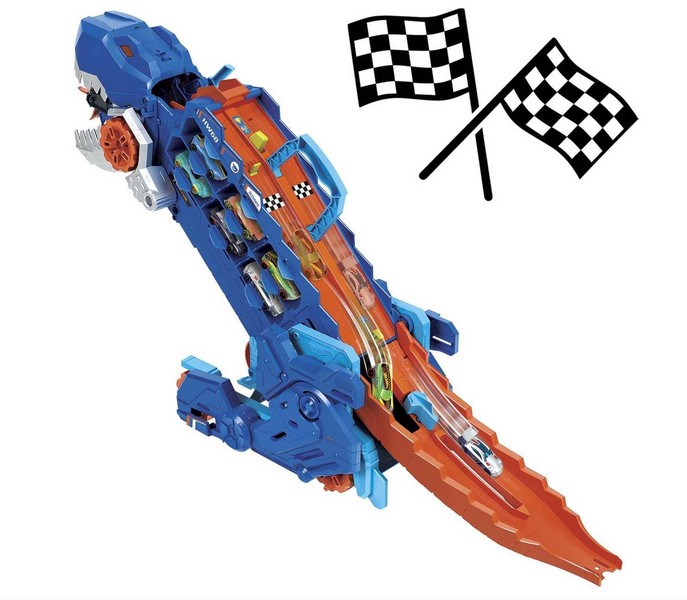 Hot Wheels City Átalakítható Ultimate Autószállító T-Rex