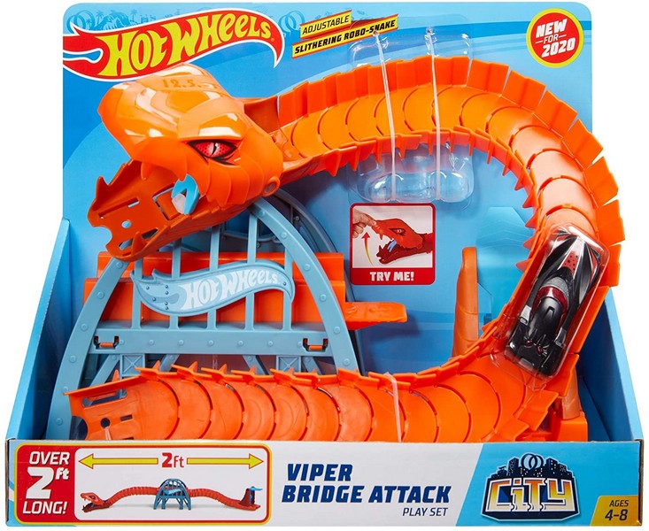 Hot Wheels City közepes pálya Viper Bridge Attack