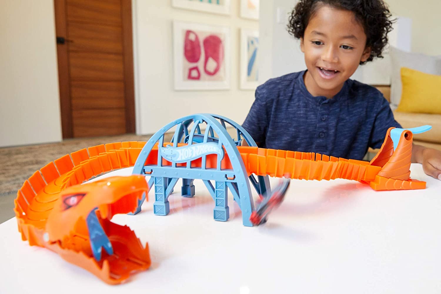 Hot Wheels City közepes pálya Viper Bridge Attack