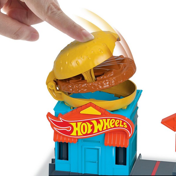 Hot Wheels Downtown Burger Dash készlet