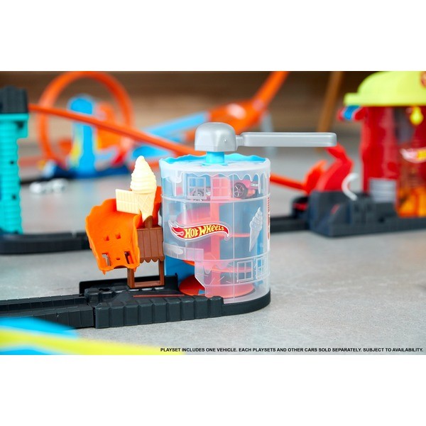 Hot Wheels Downtown Ice Cream Meltdown készlet