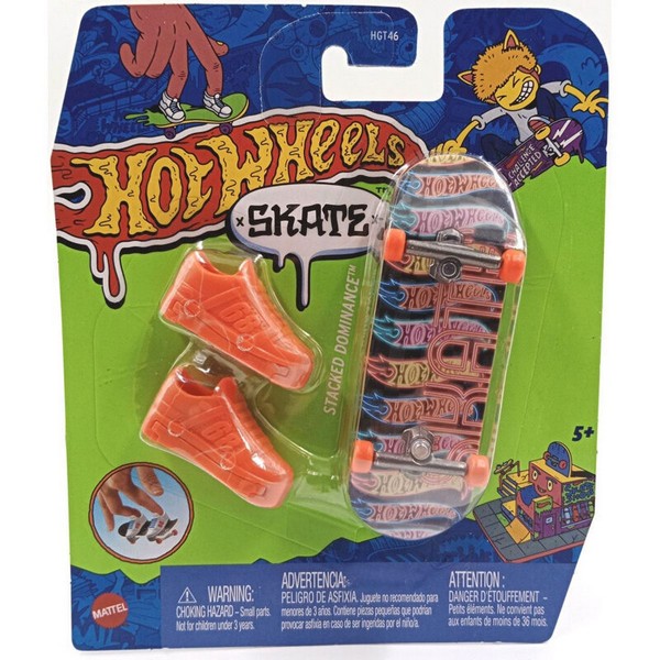 Hot Wheels Fingerboard Cipővel - Stacked Dominance