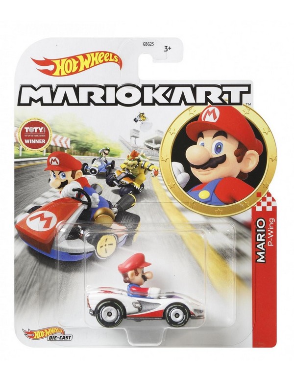 Hot Wheels Mario Kart Kisautó Mario