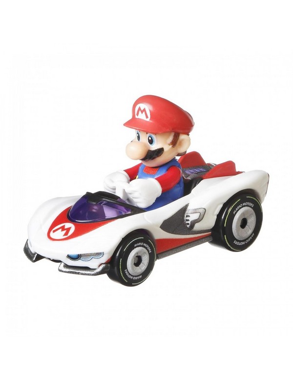 Hot Wheels Mario Kart Kisautó Mario