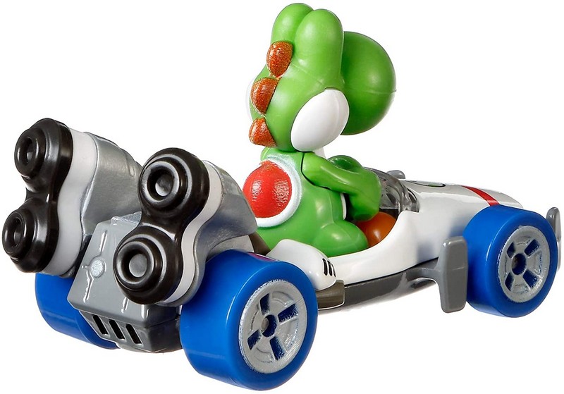 Hot Wheels Mario Kart karakter autó Yoshi