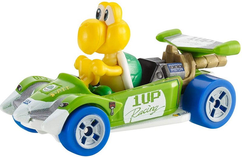 Hot Wheels Mario Kart karakter autó Koopa Troopa