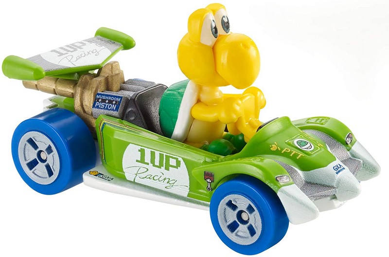 Hot Wheels Mario Kart karakter autó Koopa Troopa