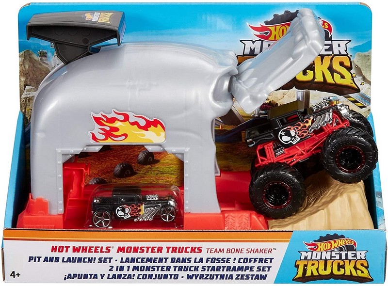Hot Wheels Monster Trucks Kilövő Team Bone Sharker
