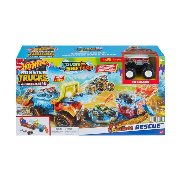 Hot Wheels Monster Trucks Live Aréna - Színváltós 5 Alarm