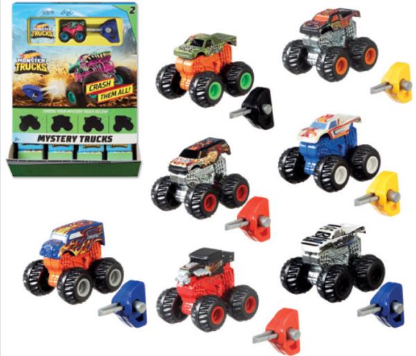 Hot Wheels Monster Trucks mini kisautók meglepetéscsomagban