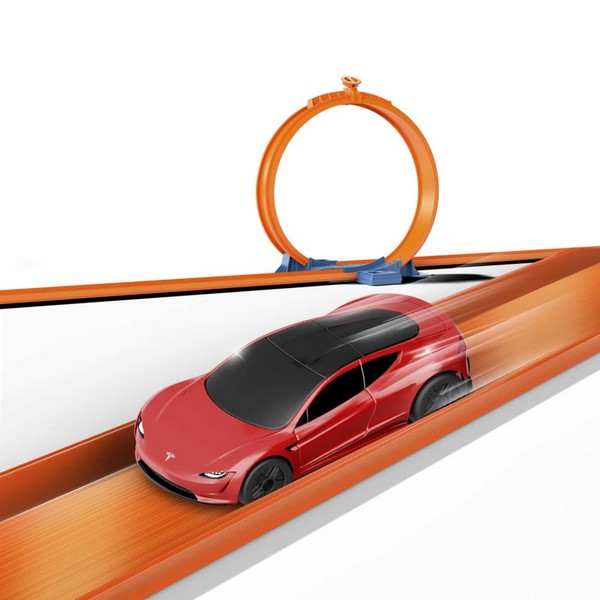Hot Wheels Távirányítós Kisautó - Tesla Roadster