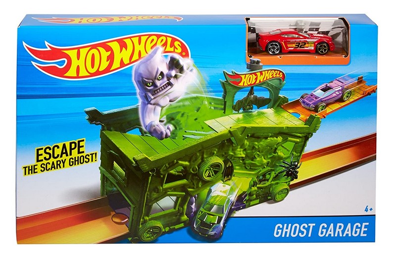 Hot Wheels szétnyitható pályaszett Ghost Garage