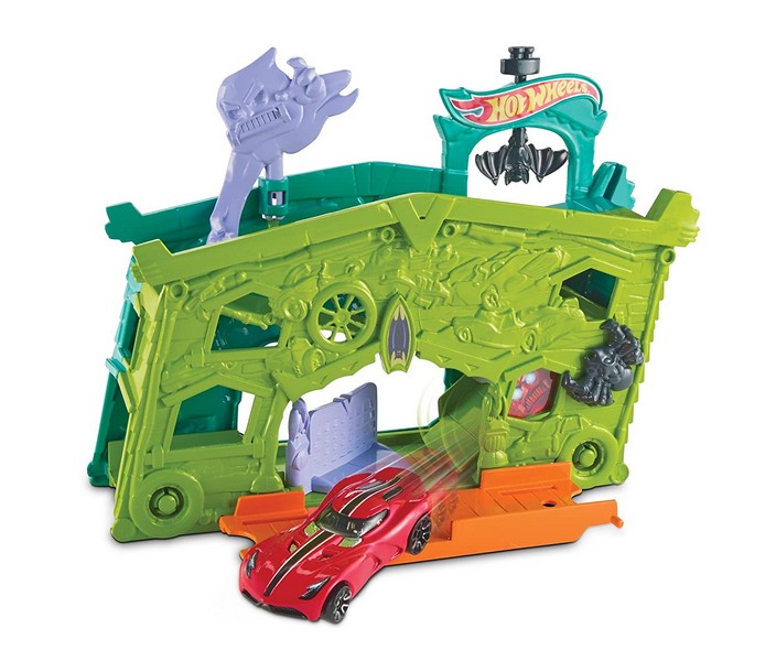 Hot Wheels szétnyitható pályaszett Ghost Garage
