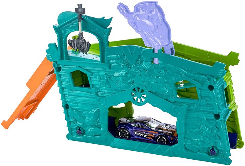 Hot Wheels szétnyitható pályaszett Ghost Garage