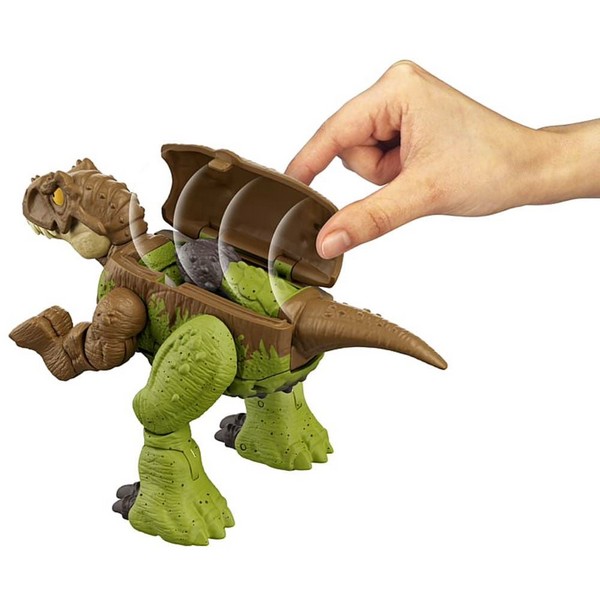 Jurassic World Átalakuló Dinó T-Rex &amp; Ankylosaurus Barna