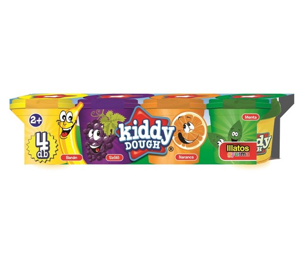Kiddy Dough illatos gyurma 4 db-os