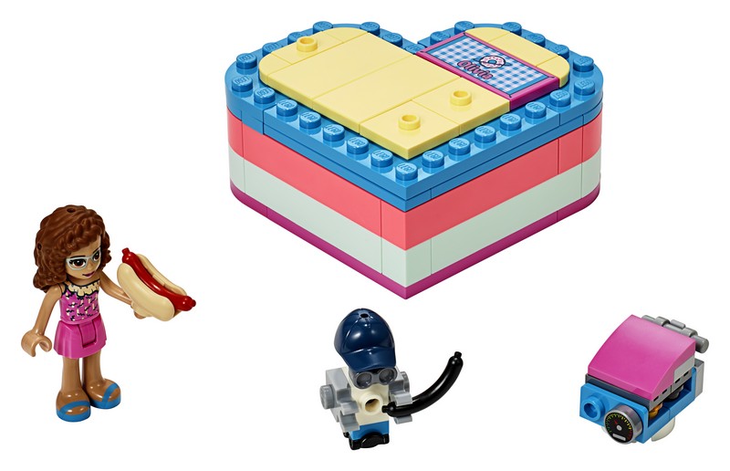 LEGO Friends 41387 Olivia nyári szív alakú doboza