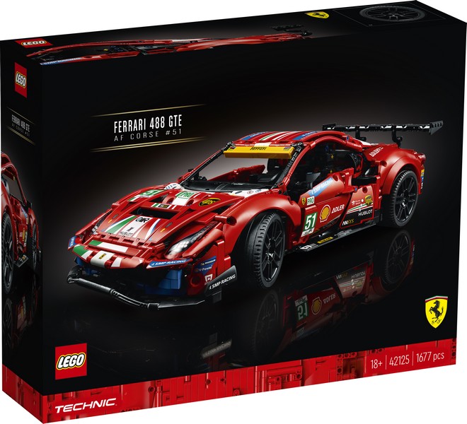 LEGO Technic 42125 Ferrari 488 GTE “AF Corse #51
