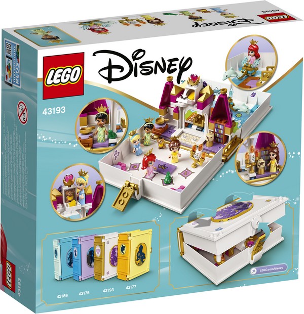 LEGO Disney 43193 Ariel, Belle, Hamupipőke és Tiana mesebeli kalandja