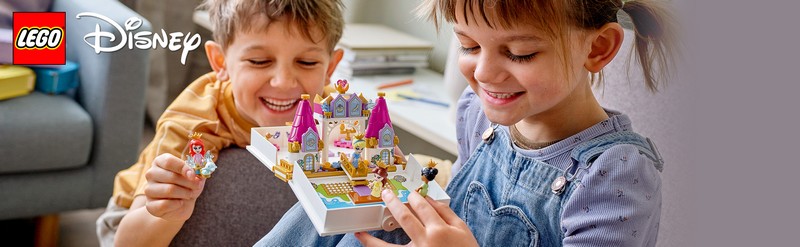 LEGO Disney 43193 Ariel, Belle, Hamupipőke és Tiana mesebeli kalandja