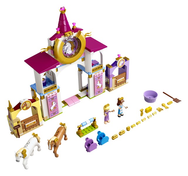 LEGO Disney 43195 Belle és Aranyhaj királyi istállói