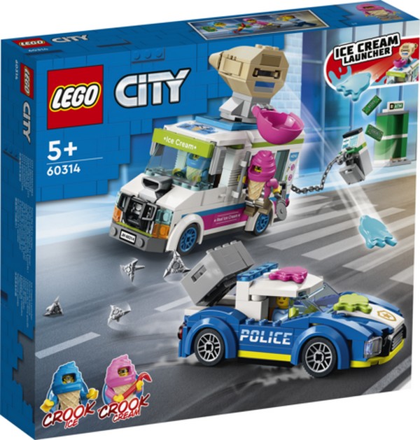 LEGO City 60314 Fagylaltos kocsi rendőrségi üldözés