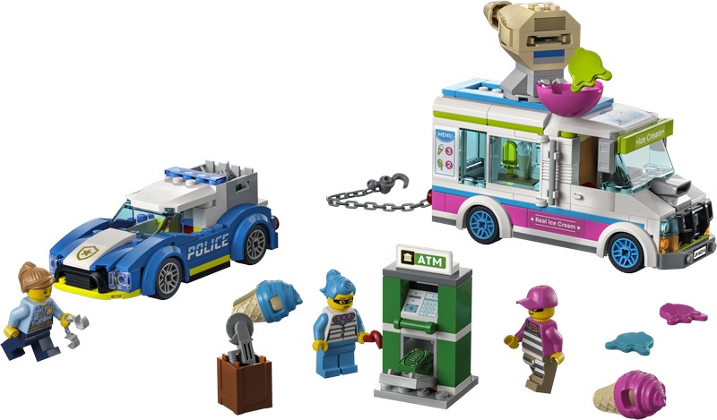 LEGO City 60314 Fagylaltos kocsi rendőrségi üldözés