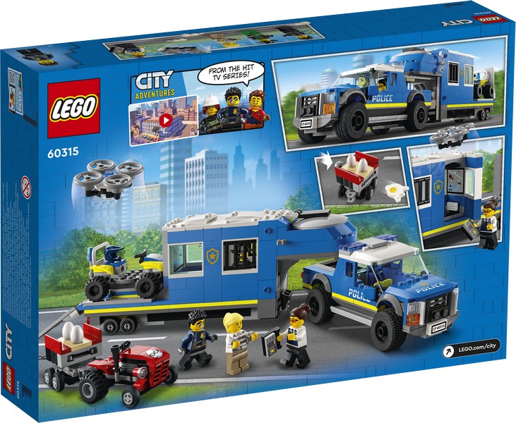 LEGO City 60315 Rendőrségi mobil parancsnoki kamion