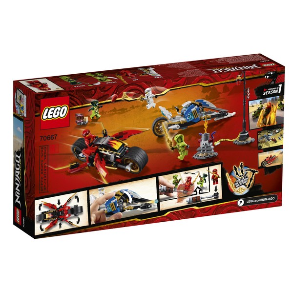LEGO Ninjago 70667 Kai Pengés Motorja és Zane motoros szánja
