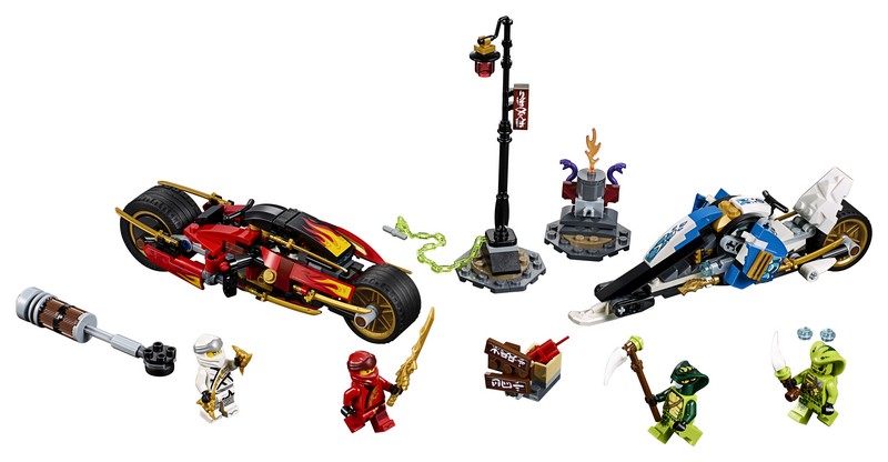 LEGO Ninjago 70667 Kai Pengés Motorja és Zane motoros szánja