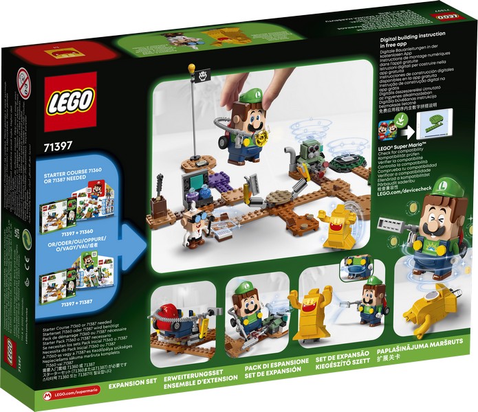 LEGO Super Mario 71397 Luigi’s Mansion™ Lab és Poltergust kiegészítő szett