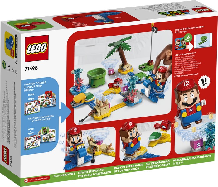 LEGO Super Mario 71398 Dorrie tengerpartja kiegészítő szett