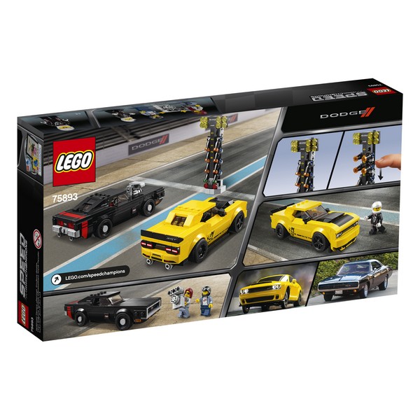 LEGO Speed Champions 75893 2018 Dodge Challenger SRT Demon és 1970 Dodge Charger R/T