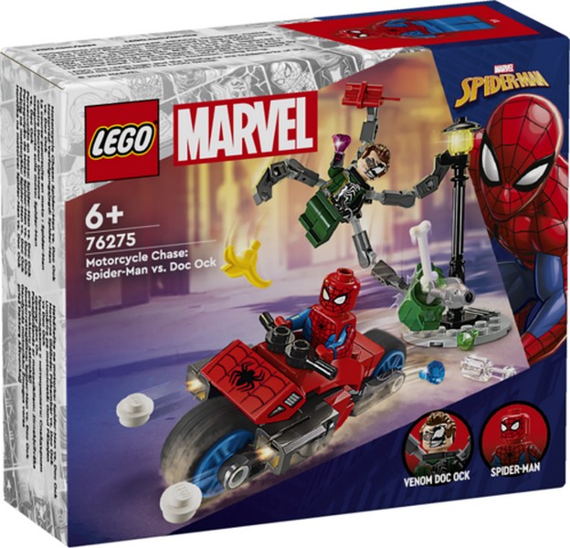 LEGO Super Heroes 76275 Motoros Üldözés: Pókember Vs. Doc Ock