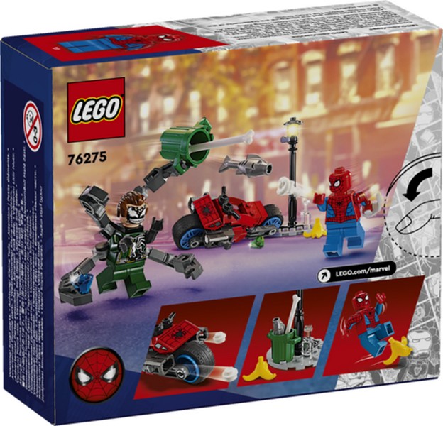 LEGO Super Heroes 76275 Motoros Üldözés: Pókember Vs. Doc Ock