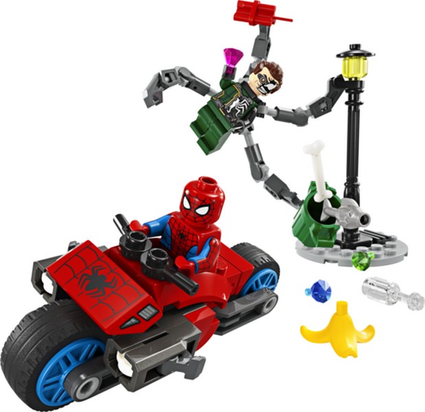 LEGO Super Heroes 76275 Motoros Üldözés: Pókember Vs. Doc Ock