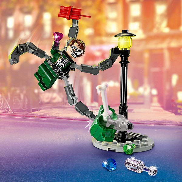 LEGO Super Heroes 76275 Motoros Üldözés: Pókember Vs. Doc Ock