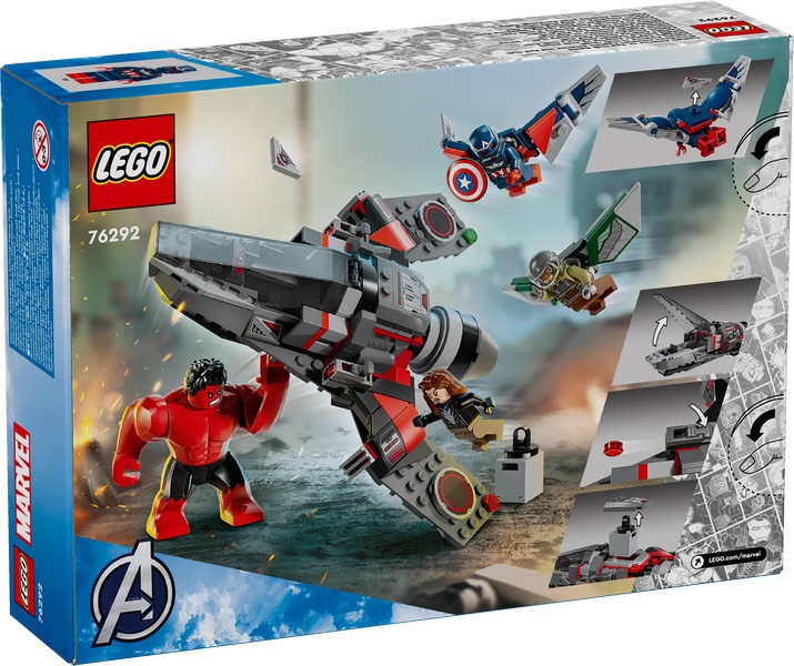 LEGO Super Heroes 76292 Amerika Kapitány Vs. Vörös Hulk Csata