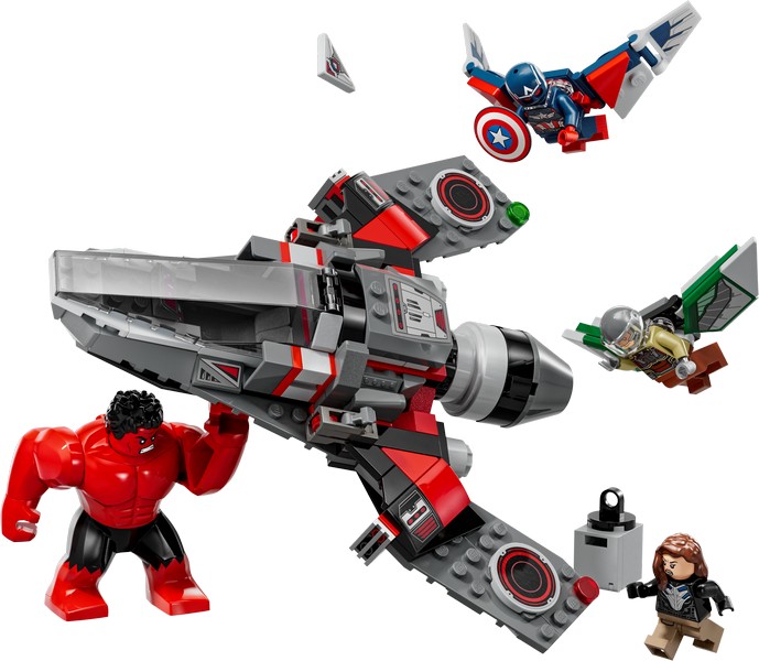 LEGO Super Heroes 76292 Amerika Kapitány Vs. Vörös Hulk Csata
