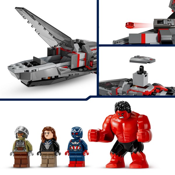 LEGO Super Heroes 76292 Amerika Kapitány Vs. Vörös Hulk Csata
