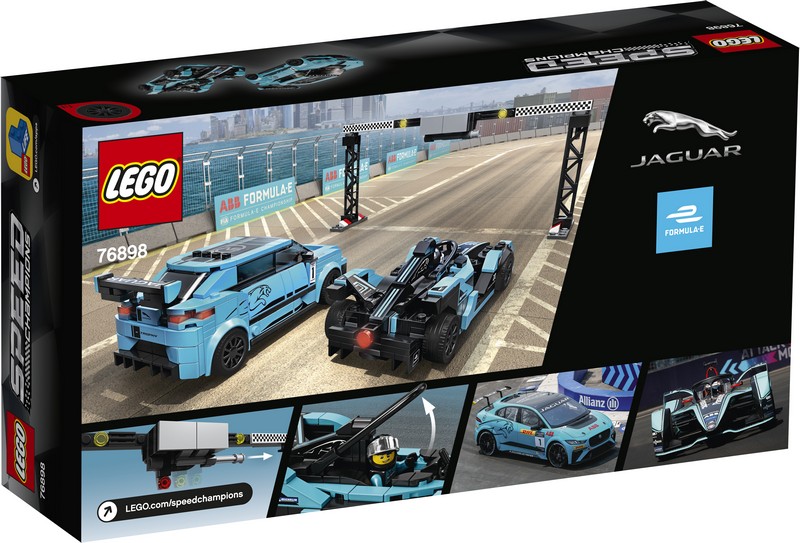 LEGO Speed Champions 76898 Formula E Panasonic Jaguar Racing GEN2 car &amp; Jaguar I-PACE eTROPHY