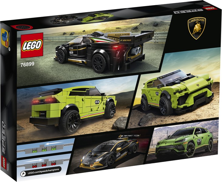 LEGO Speed Champions 76899 Lamborghini Urus ST-X &amp; Lamborghini Huracán Super Trofeo EVO