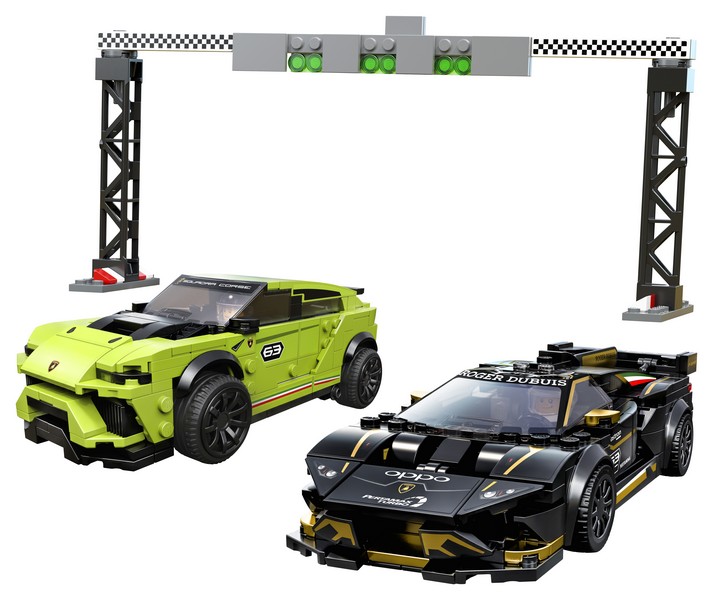 LEGO Speed Champions 76899 Lamborghini Urus ST-X &amp; Lamborghini Huracán Super Trofeo EVO