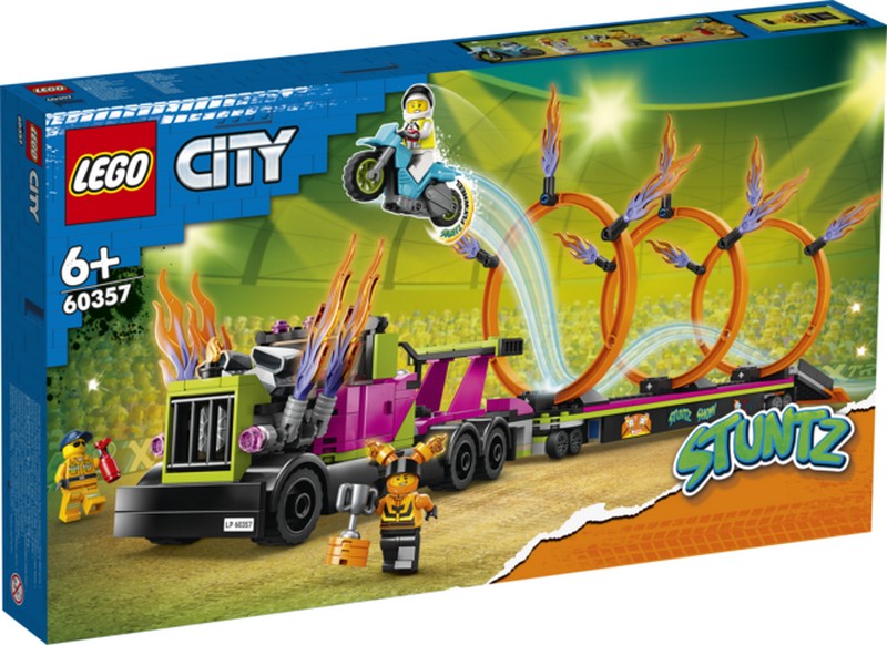 LEGO City 60357 Kaszkadőr járgány és tűzgyűrű kihívás