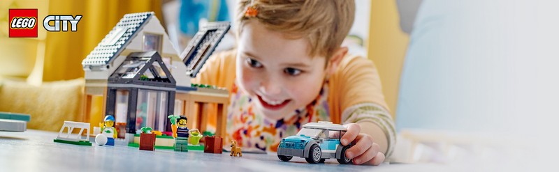 LEGO City 60398 Családi ház és elektromos autó