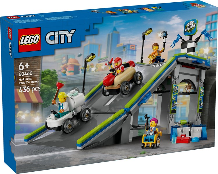 LEGO City 60460 Határok Nélkül: Versenypálya Rámpákkal
