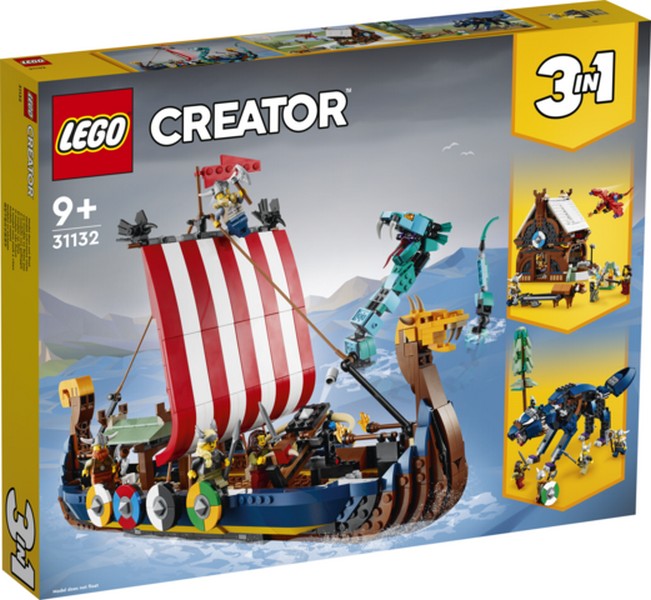 LEGO Creator 31132 Viking hajó és a Midgard kígyó