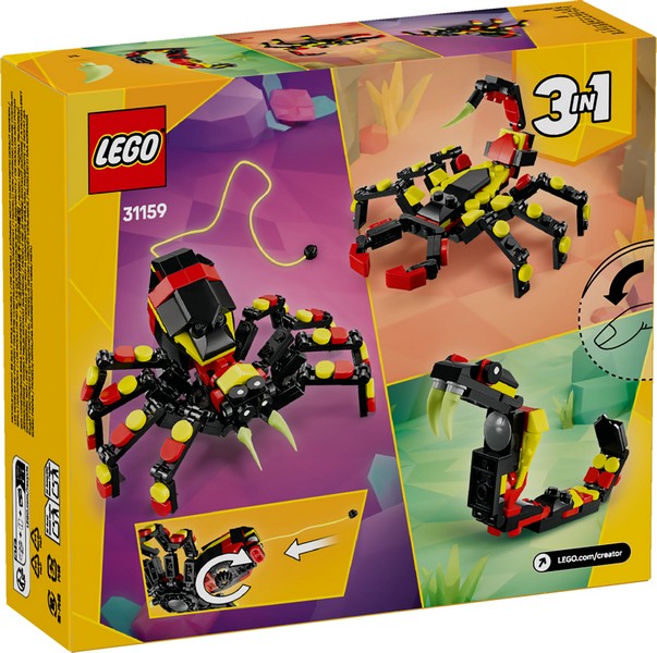 LEGO Creator 31159 Vadállatok: Meglepetésekkel teli pók