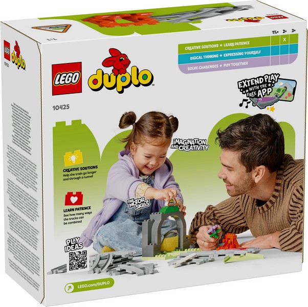 LEGO DUPLO 10425 Vonatalagút és sínek kiegészítő szett